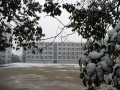 白雪覆盖的校园