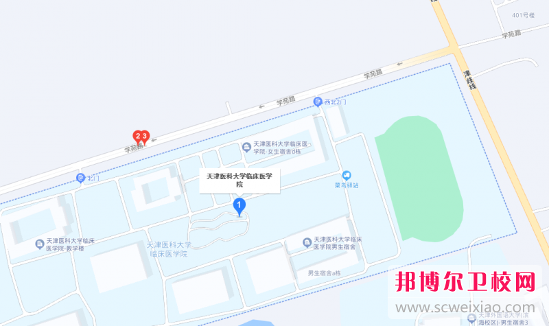 天津医科大学临床医学院地址在哪里，哪个地区，哪个城市?